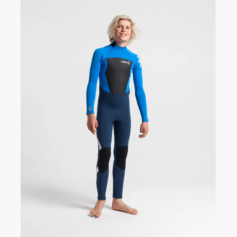 C-Skins Junior Legend 4/3 Back Zip Wetsuit Blue/White